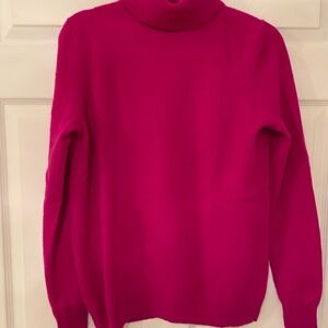 Bloomingdale's Cashmere Wild Berry/Boysenberry  colored Turtleneck Sweater